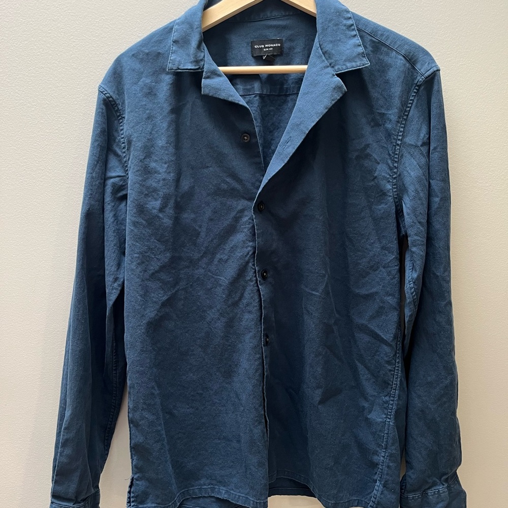 Club Monaco Blue Lightweight Shirt